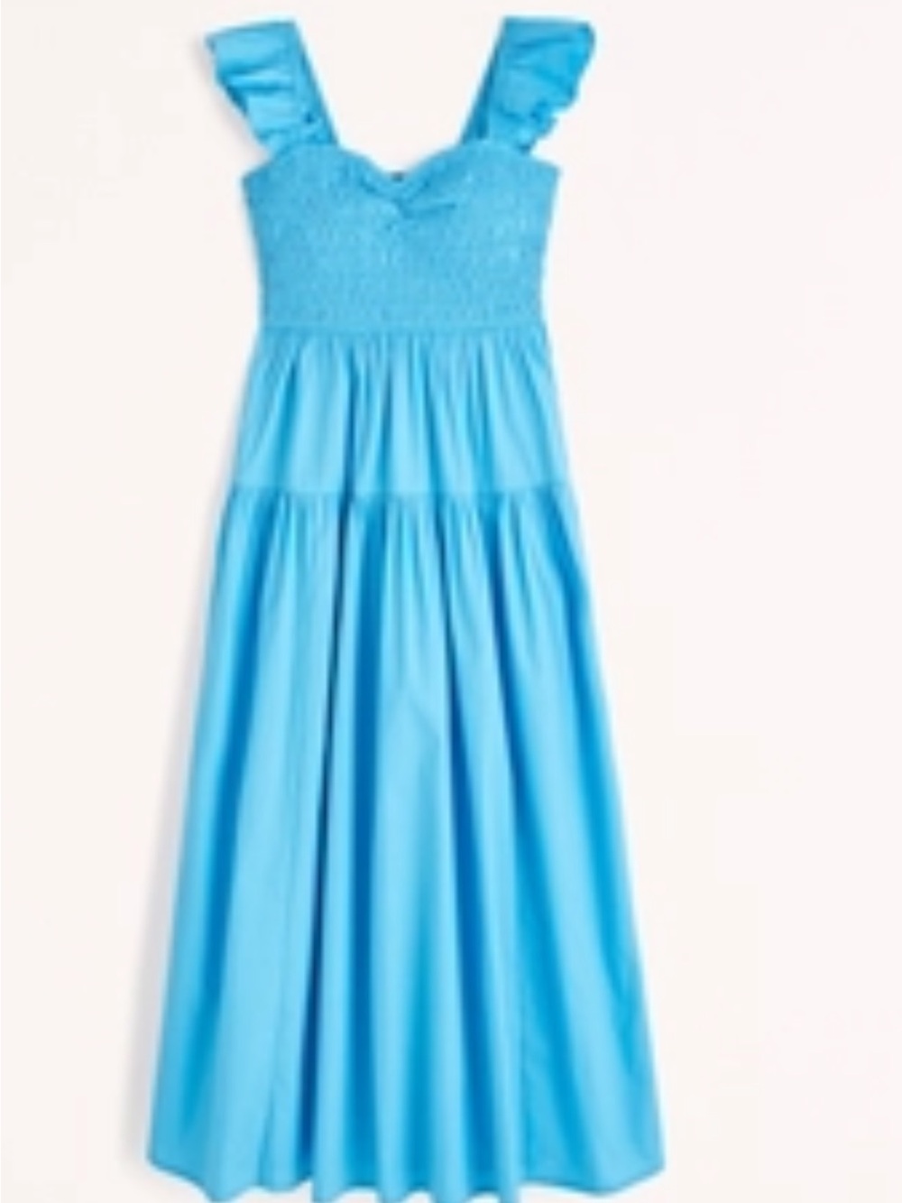 Women's Ruffle Strap Smocked Midi Dress